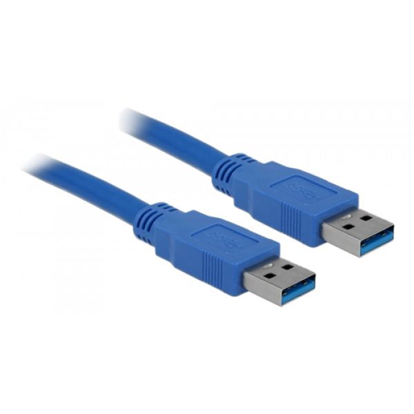 Delock Cable USB 3.0 Type-A male > USB 3.0 Type-A male 0.5 m blue 83121