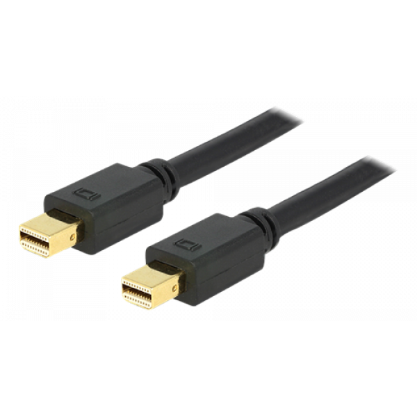 DeLOCK miniDisplayPort kabel, mini ha - mini ha, 2m, svart 83475