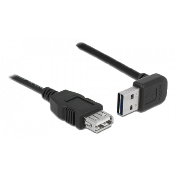 Delock Extension cable EASY-USB 2.0 Type-A male angled up / down > USB 83548