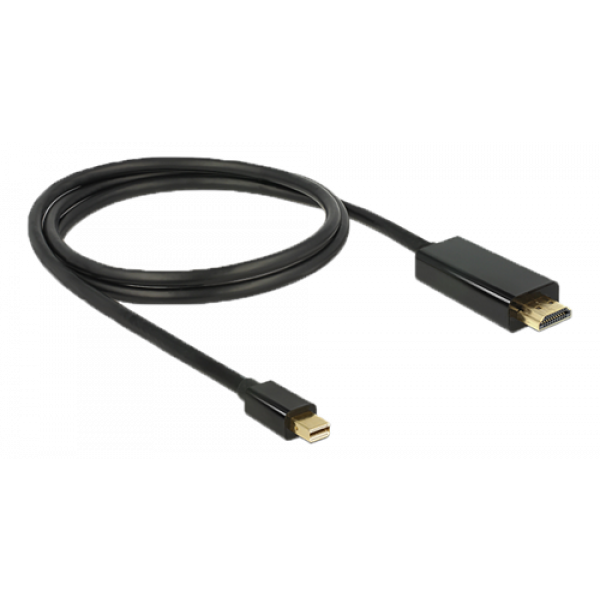 Delock Kabel mini Displayport 1.1 hane till HDMI-A hane, full HD,svart 83698