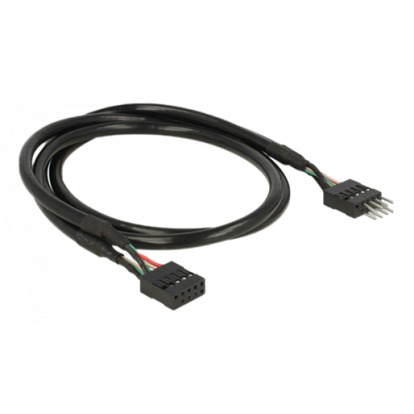 Delock USB 2.0 Pin header Extension Cable 10 pin male / female 50 cm 83874
