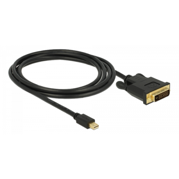 Delock Kabel mini DisplayPort 1.1 Stecker > DVI 24+1 Stecker 2 m 83989