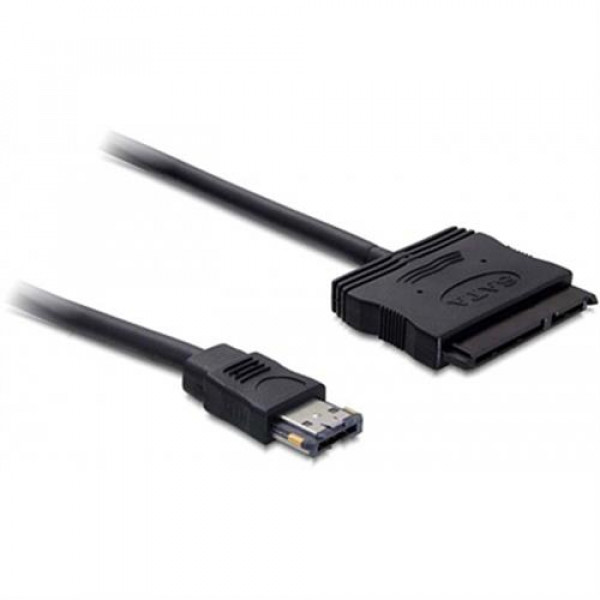 DeLOCK Power Over eSATA till SATA ström och HDD-kabel, 5-12V, 0,5m 84402