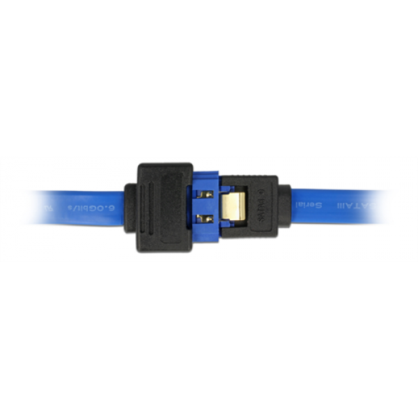 DeLOCK SATA förlängningskabel, ho - ha, SATA 6Gb/s, 1m, blå 84975