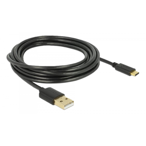 Delock USB 2.0 cable Type-A to Type-C 3 m 85209