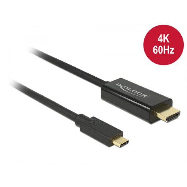 DeLock 85292 Kabel USB Type-C hane till HDMI hane (DP Alt-läge) 4K 60