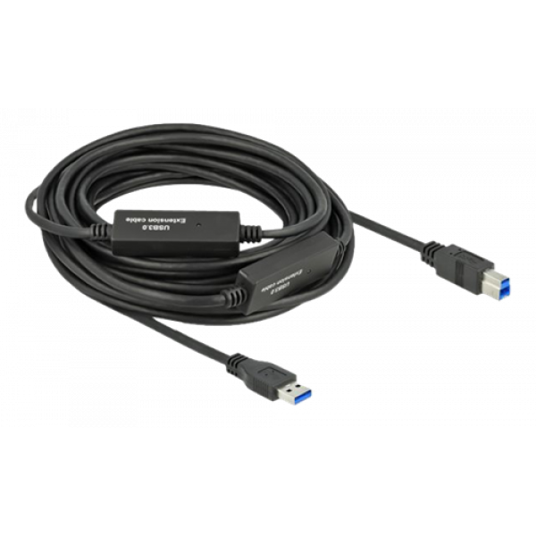 Delock Active USB 3.2 Gen 1 Cable USB Type-A to USB Type-B 10 m 85380