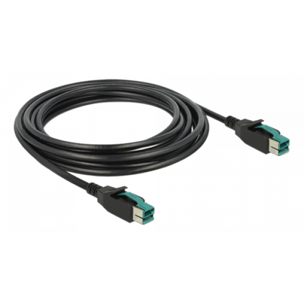 Delock PoweredUSB cable male 12 V > PoweredUSB male 12 V 4 m for POS p 85495