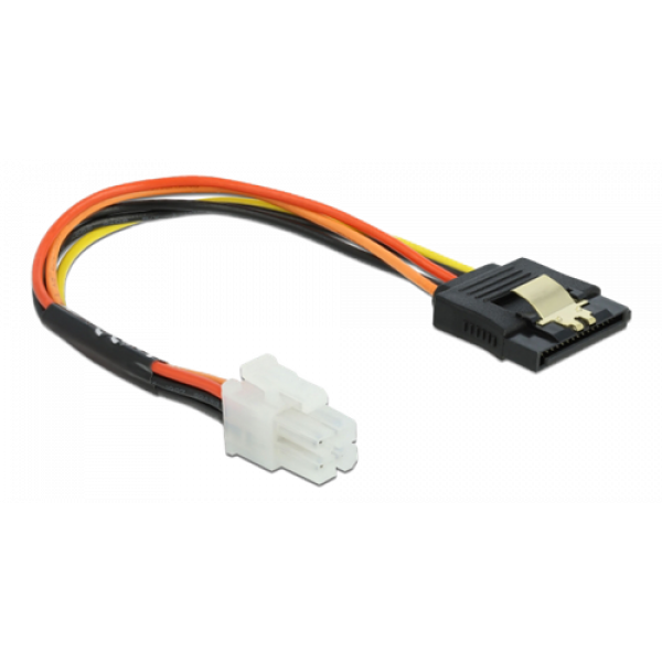 Delock Cable P4 male > SATA 15 pin receptacle 20 cm 85519