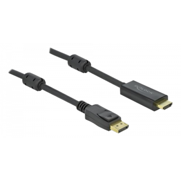 Delock Aktives DisplayPort 1.2 zu HDMI Kabel 4K 60 Hz 2 m 85956