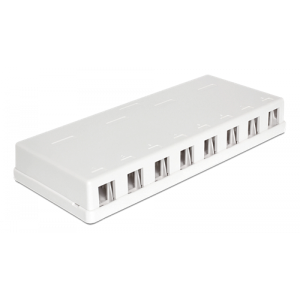 Delock Keystone Leergehäuse 8 Port 86209