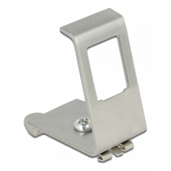 Delock Keystone Metal Mounting 1 Port for DIN rail 86259