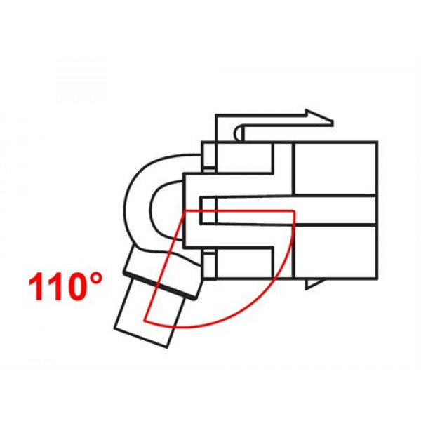 DeLOCK Keystone modul med kabel, HDMI ho - ho, 22cm, grå 86326