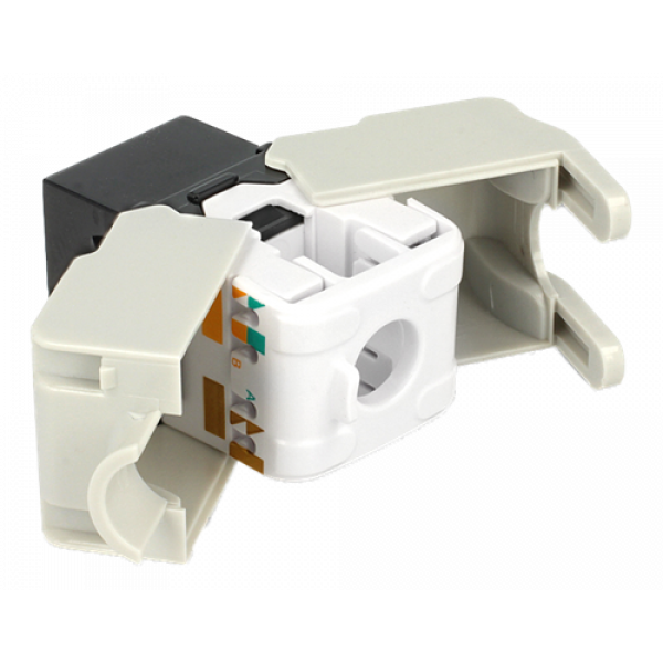 Delock Keystone Module RJ45 jack > LSA Cat.6 UTP black 86340