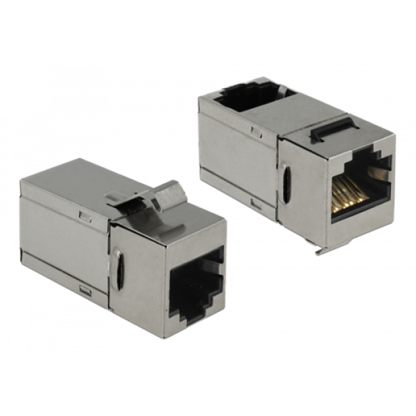 Delock Keystone Module RJ45 jack > RJ45 jack Cat.6 90° 86371