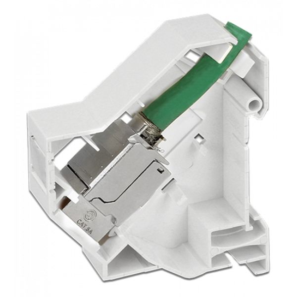 Delock Keystone Mounting for DIN rail 180° 86414