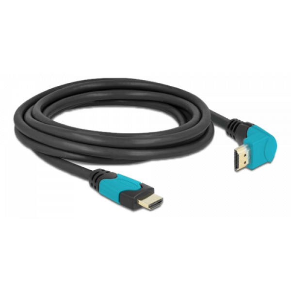 Delock High Speed HDMI cable male-male 90° down 48 Gbps 8K 60 Hz 3 m 86993