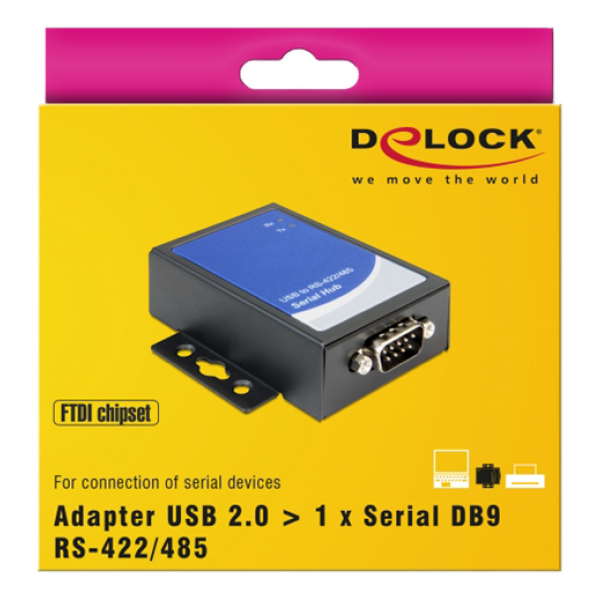 Delock USB 2.0 Adapter to 1 x Serial RS-422/485 87585