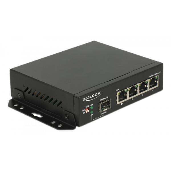 Switch Gigabit 4 port RJ45 + SFP Delock 87704
