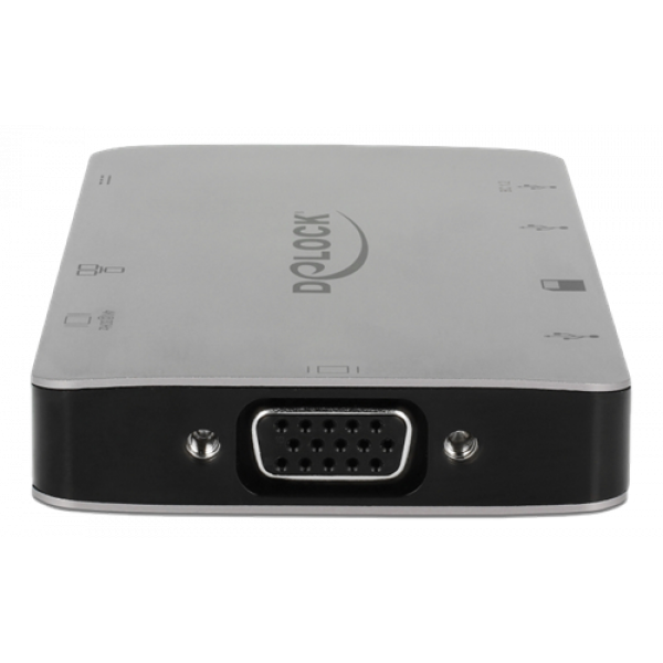Delock USB Type-C™ Docking Station 4K - HDMI / VGA / USB 3.1 / SD / LA 87735