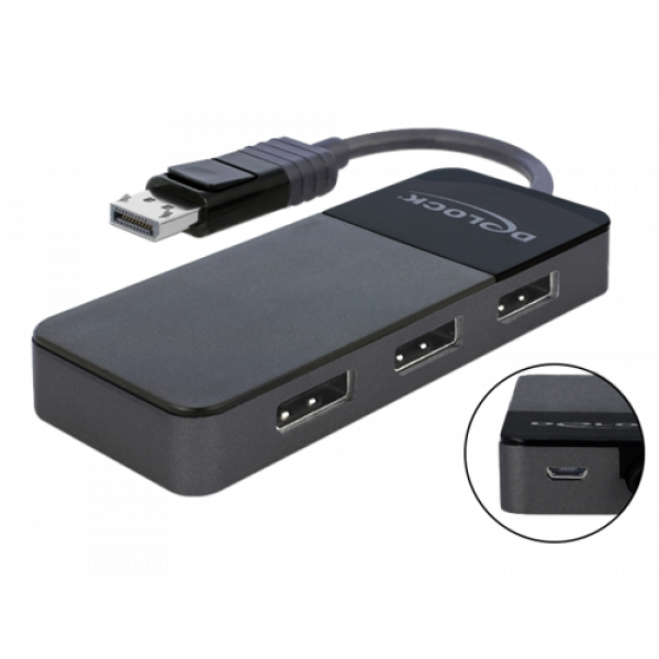DisplayPort 1.4 Splitter 1 x DisplayPort in > 3 x DisplayPort out 87737