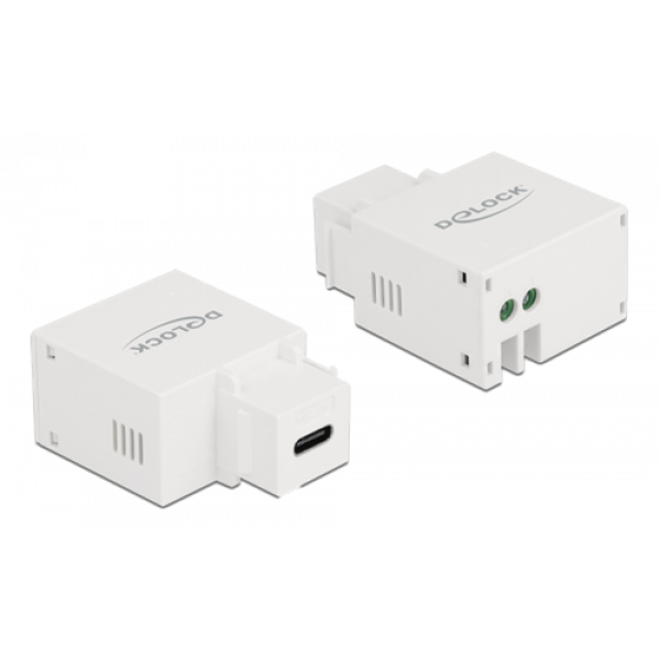 Delock Keystone Module USB Type-C™ Charging Port 2.1 A white 87792