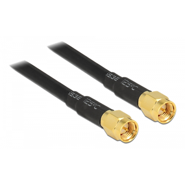 Delock Antenna Cable SMA plug to SMA plug LMR195 low loss 10 m 88893