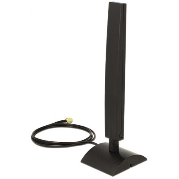 DeLOCK WLAN antenn RP-SMA ha, 4-6 dBi, 2,4/5GHz, rundstrålande, svart 88901