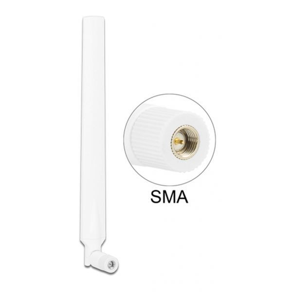 Delock LTE-antenn SMA 0 ~ 4 dBi omnidirectionell roterbar med lutnings 88977