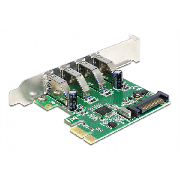 Delock PCI Express Card > 4 x external USB 3.0 89360