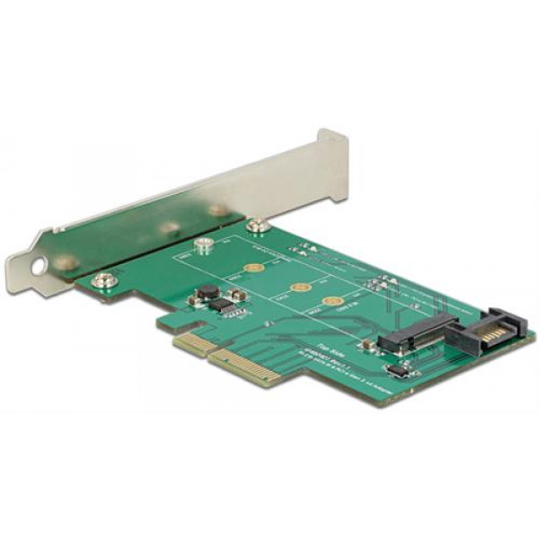 DeLOCK 88381, PCI-Express x4 adapter - 1xM.2 SATA SSD, M/B+M-fattning 89381