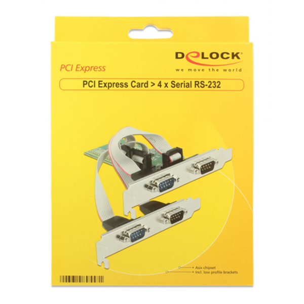 Delock PCI Express Card > 4 x Serial RS-232 89557