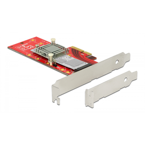 Delock PCI Express x4 Karte > 1 x intern NVMe M.2 Key M 110 mm mit Küh 89577