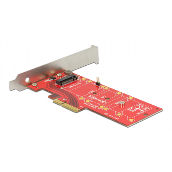 Delock PCI Express x4 Karte > 1 x intern NVMe M.2 Key M 110 mm mit Küh 89577