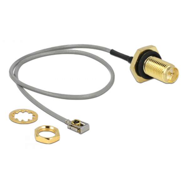 Antenna Cable RP-SMA jack bulkhead to MHF® I LK plug 1.13, 20 cm 89928