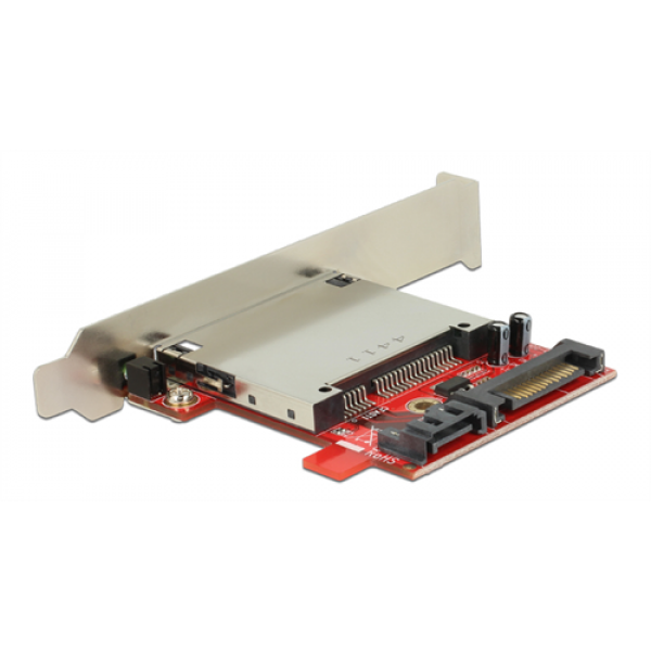 DeLOCK SATA-kortlässare för CFast-kort, low profile, 1xSATA 7+15-pin 91495