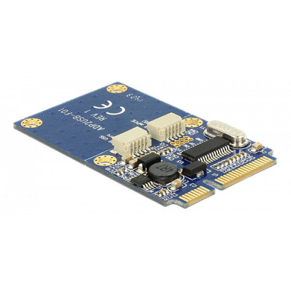 Delock Module MiniPCIe I/O full size 2 x USB 2.0 Type-A female 95242