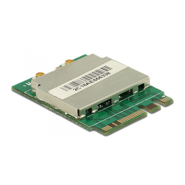 Delock Modul M.2 Key A+E Stecker > WLAN 11ac/a/b/g/n + Bluetooth 4.0 95254