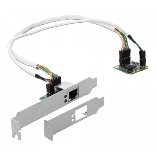 Delock Mini PCIe I/O PCIe half size 1 x Gigabit LAN Low Profile 95265