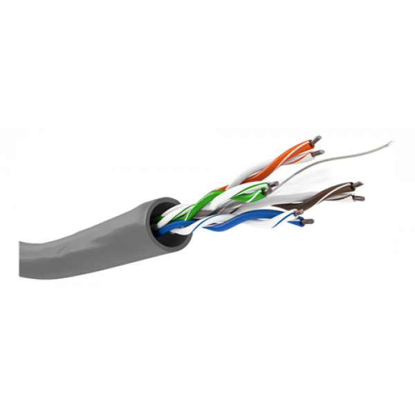 Nätverkskabel Cat6 UTP Grå Installationskabel 305m 95695
