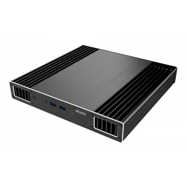 Akasa Plato X7 Slim fläktlösa hölje, Intel 7:e generationen NUC,svart A-NUC37-M1B