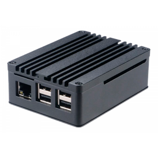 Fanless Aluminium case with Thermal Modules for Asus Tinker and Raspbe A-RA03-M1B