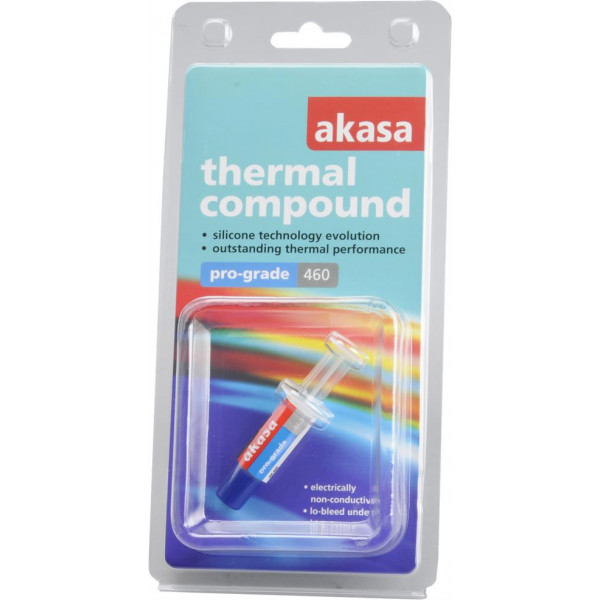 Akasa kylpasta, "460", 3,3W/mK, -45~200 grader AK-460
