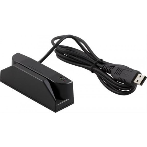Magnetskortläsare, spår 1+2+3, USB, svart AM-TMSR-380-33-U-SB-SWE