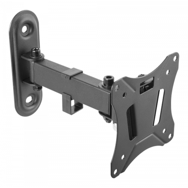 DELTACO Office, full-motion 2-way wall, 13"-27", 25kg, 75x75-100-100 ARM-0250