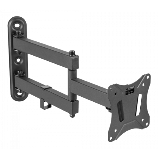 DELTACO Office, full-motion 3-way wall, 13"-27", 25kg, 75x75-100-100 ARM-0251