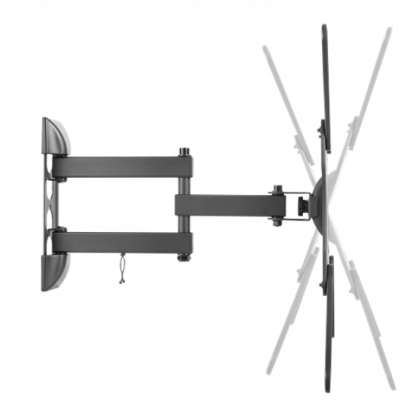 DELTACO Office, full-motion 3-way wall, 23"-55", 30kg, 75x75-400-400 ARM-0255