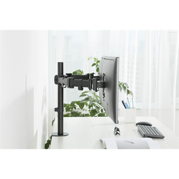 DELTACO Office, Dual desk, 13"-27", 8kg, 75x75-100x100 ARM-0300