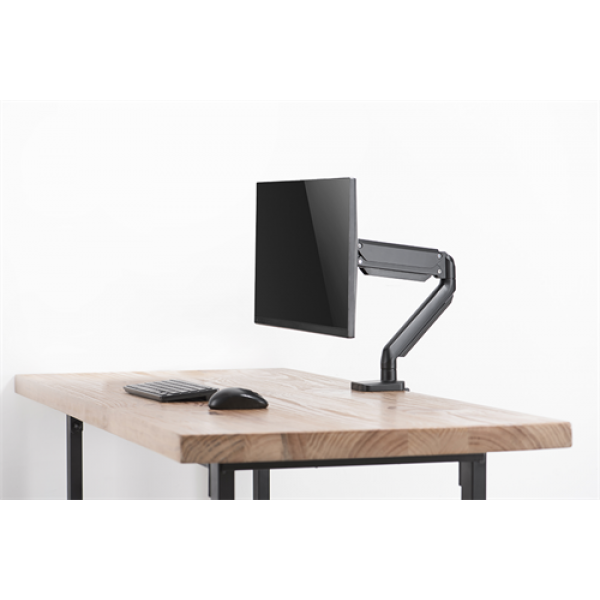 DELTACO Office, Singel desk, gas spring, 17"-32",1,5-8kg,75x75-100x100 ARM-0350