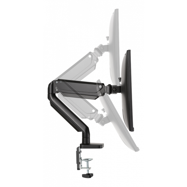 DELTACO Office, Singel desk, gas spring, 17"-32",1,5-8kg,75x75-100x100 ARM-0350